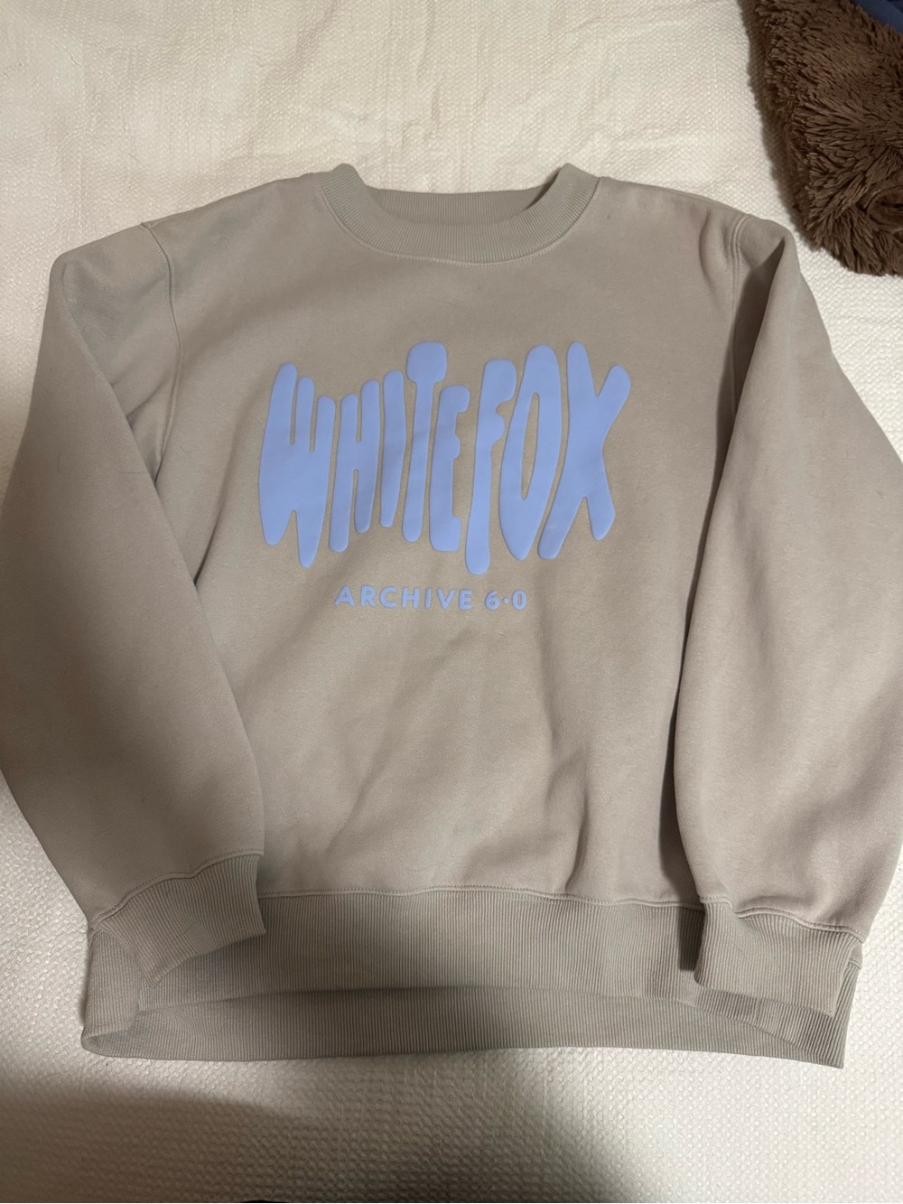 White Fox Archive 6.0 Taupe Crewneck Sweatshirt